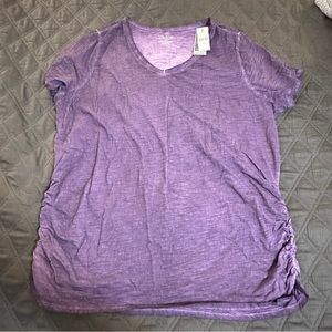 Lane Bryant ruched side tee Sz 18/20 new with tags